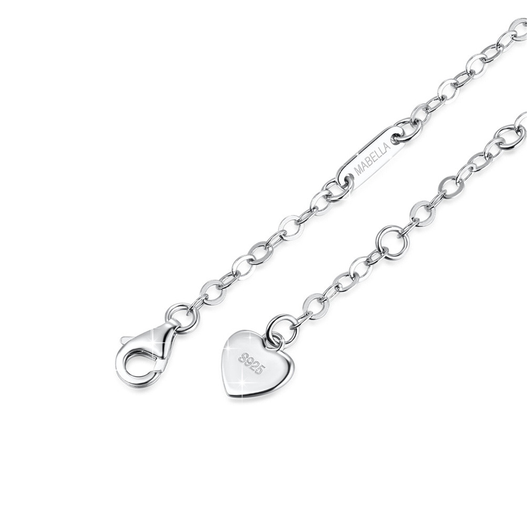 Gold or Platinum | Love Heart Anklet online | Solid 925 Sterling Silver with 14k Gold or Rhodium Platinum Coating | 8 to 10 inch adjustable