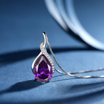 MABELLA 925 Sterling Silver Birthstone Pendant Necklace Jewelry,Gifts for Women