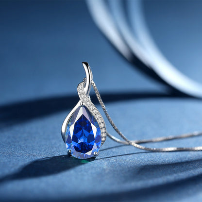 MABELLA 925 Sterling Silver Birthstone Pendant Necklace Jewelry,Gifts for Women