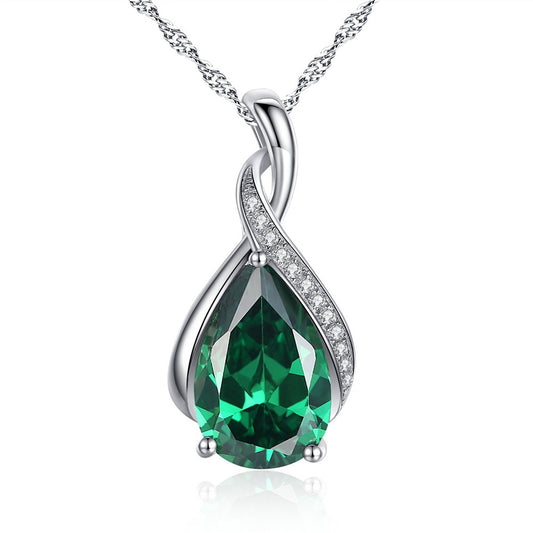 MABELLA 925 Sterling Silver Birthstone Pendant Necklace Jewelry,Gifts for Women