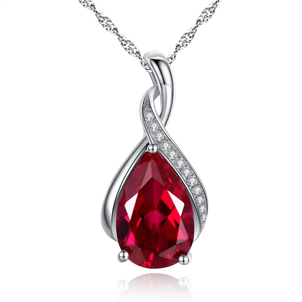 MABELLA 925 Sterling Silver Birthstone Pendant Necklace Jewelry,Gifts for Women