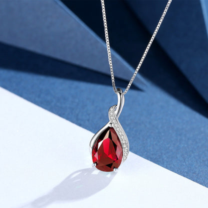 MABELLA 925 Sterling Silver Birthstone Pendant Necklace Jewelry,Gifts for Women