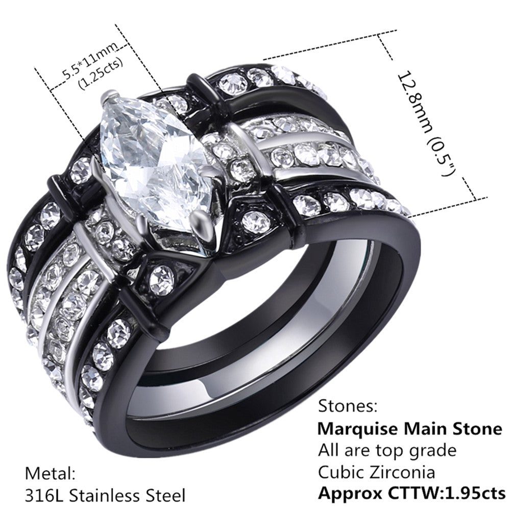 Mens Stylish Rings Stainless Steel Band Rings Rings for Men Set of Rings  Silver Streetwear Jewellery Unisex Rings Black Rings - Etsy
