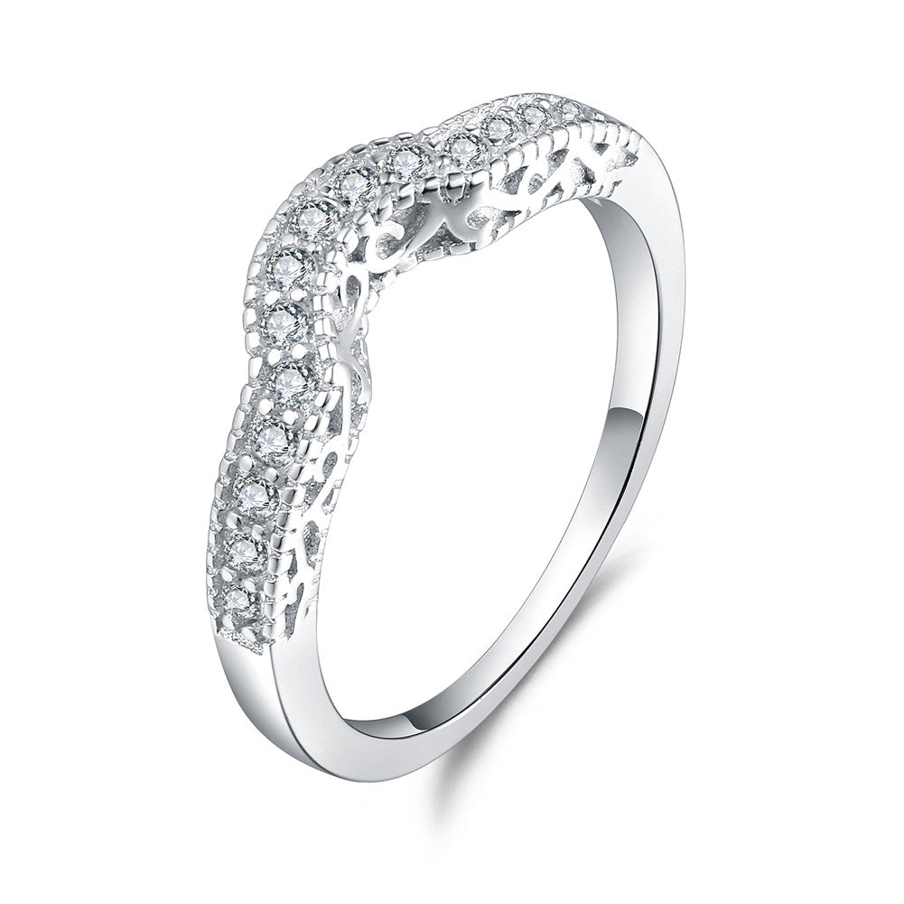 MABELLA CZ Wedding Ring Set
