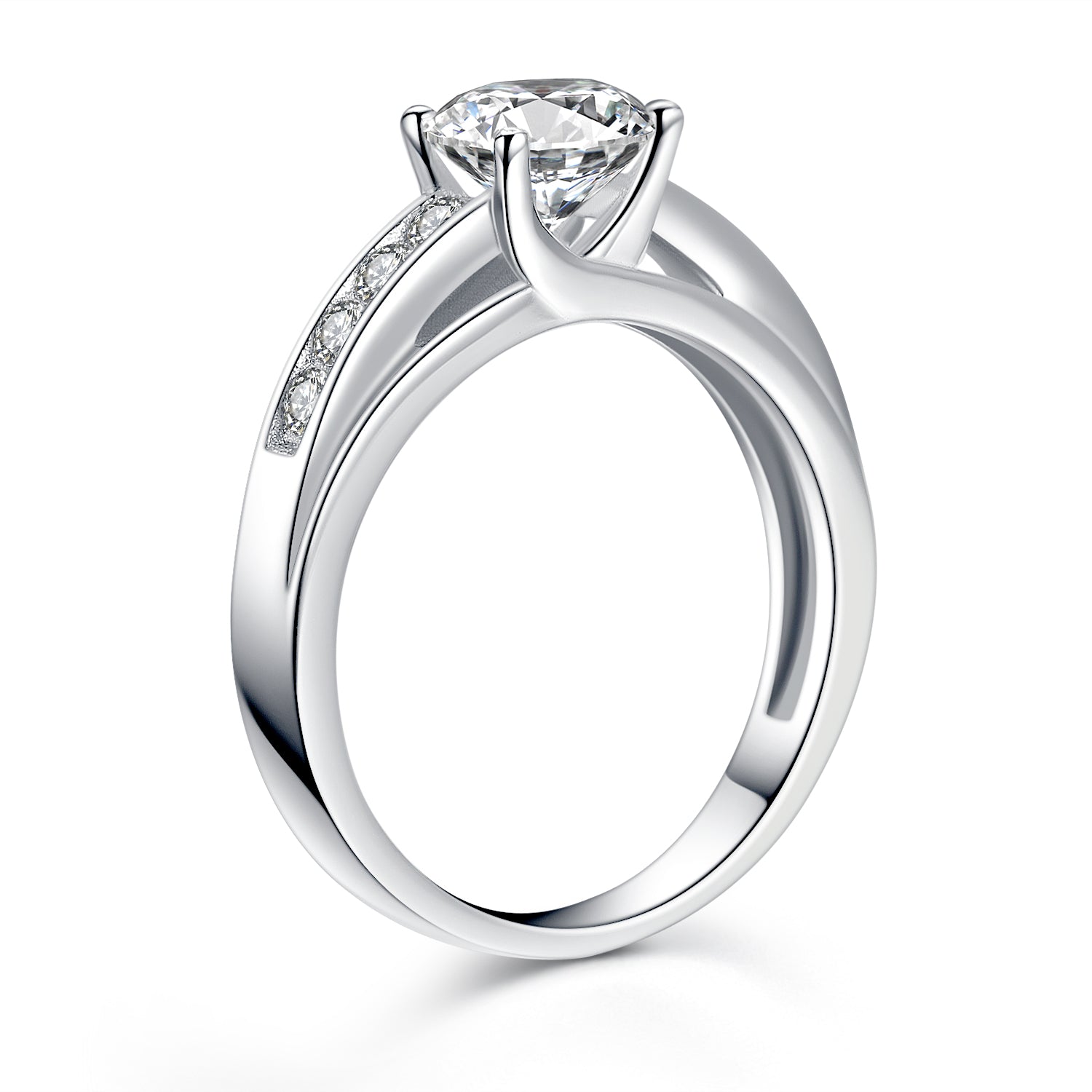 Beautiful 925 Sterling Silver Cubic Zirconia Ring For Women - Wedding, Fashion, Sizes 6-10